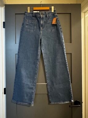 Joe Fresh x Jillian Harris High Rise Wide Leg Jeans, Size 27 🏷️